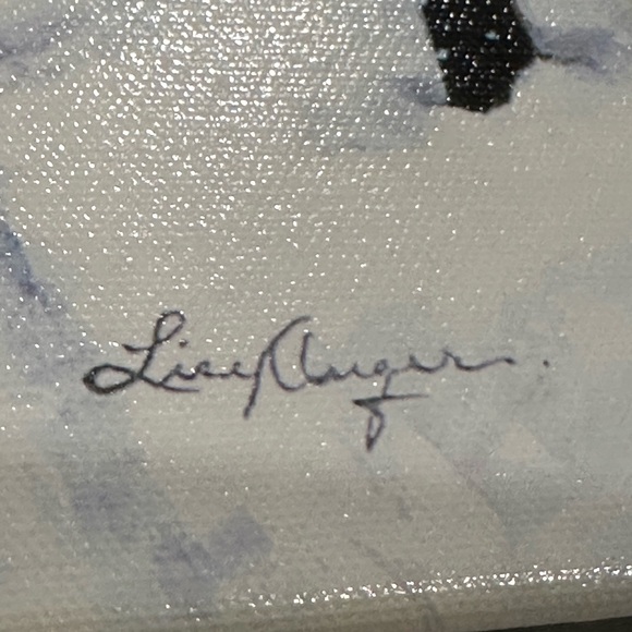 Vintage Lise Auger Canvas Picture - Picture 2 of 9